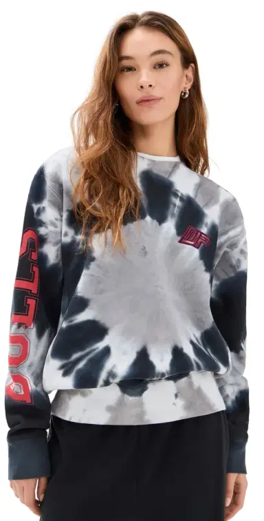 DANNIJOPRO Chicago Bulls Team Crew weatshirt Black Tie Dye | Thumbnail 1 DANNIJOPRO Chicago Bulls Team Crew weatshirt Black Tie Dye | Thumbnail 1