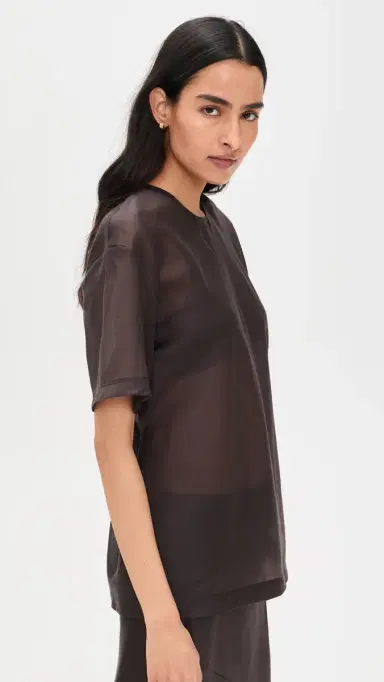 Helmut Lang heer Relax Airy Tee Bistre | Thumbnail 4 Helmut Lang heer Relax Airy Tee Bistre | Thumbnail 4