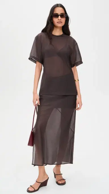 Helmut Lang heer Relax Airy Tee Bistre | Thumbnail 5 Helmut Lang heer Relax Airy Tee Bistre | Thumbnail 5