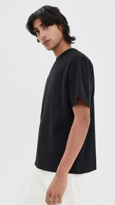 AGOLDE Asha Mock Neck Tee Black | Thumbnail 4 AGOLDE Asha Mock Neck Tee Black | Thumbnail 4