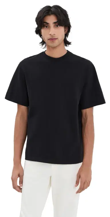 AGOLDE Asha Mock Neck Tee Black | Thumbnail 1 AGOLDE Asha Mock Neck Tee Black | Thumbnail 1