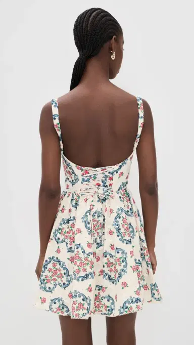 Agua Bendita Spring Underwire Eyelet Cherish Mini Dress ulticolor | Thumbnail 3 Agua Bendita Spring Underwire Eyelet Cherish Mini Dress ulticolor | Thumbnail 3