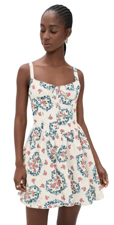 Agua Bendita Spring Underwire Eyelet Cherish Mini Dress ulticolor | Thumbnail 1 Agua Bendita Spring Underwire Eyelet Cherish Mini Dress ulticolor | Thumbnail 1