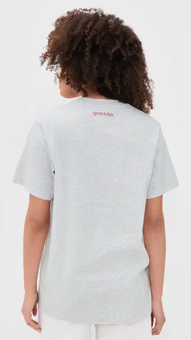 Sporty & Rich New York Motion T-Shirt Heather Gray | Thumbnail 3 Sporty & Rich New York Motion T-Shirt Heather Gray | Thumbnail 3
