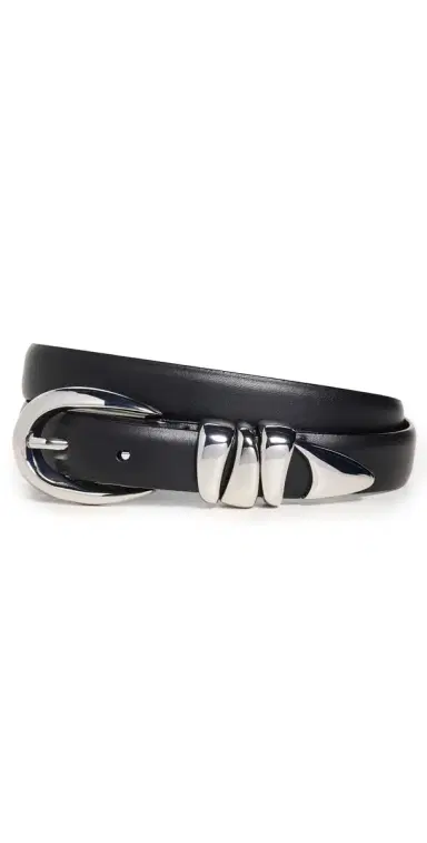 Madewell Triple Metal Keeper Belt True Black L | Thumbnail 1 Madewell Triple Metal Keeper Belt True Black L | Thumbnail 1