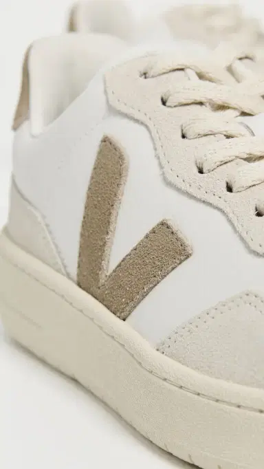 Veja V-90 Sneakers White/Taupe | Thumbnail 6 Veja V-90 Sneakers White/Taupe | Thumbnail 6