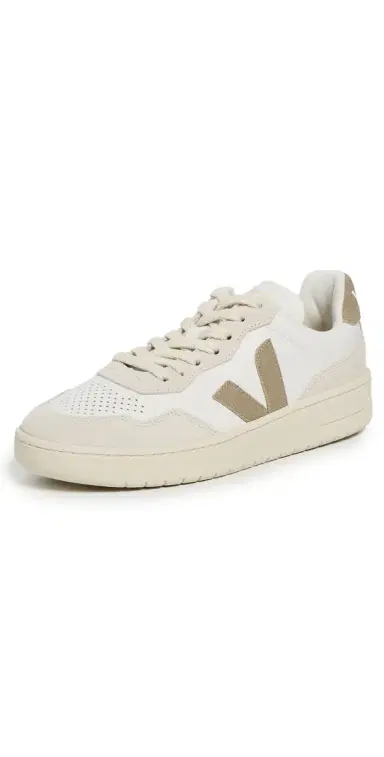 Veja V-90 Sneakers White/Taupe | Thumbnail 1 Veja V-90 Sneakers White/Taupe | Thumbnail 1