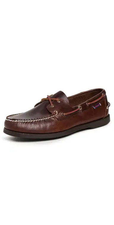 Sebago Dockside Portland Wax Leather Boat Shoes Brown/Gum 8 | Thumbnail 1 Sebago Dockside Portland Wax Leather Boat Shoes Brown/Gum 8 | Thumbnail 1