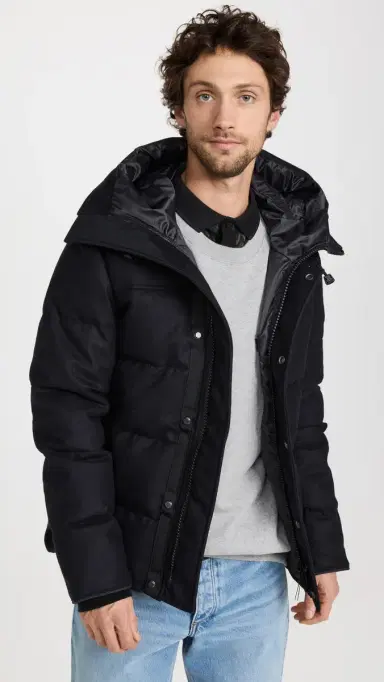 Canada Goose Wool Macmillan Parka Atlantic Navy | Thumbnail 2 Canada Goose Wool Macmillan Parka Atlantic Navy | Thumbnail 2