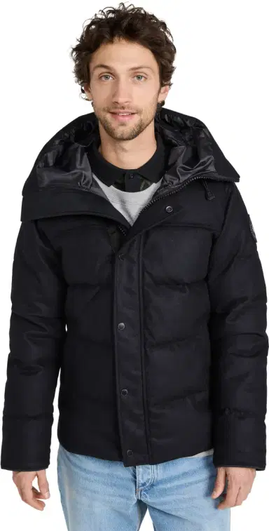 Canada Goose Wool Macmillan Parka Atlantic Navy | Thumbnail 1 Canada Goose Wool Macmillan Parka Atlantic Navy | Thumbnail 1