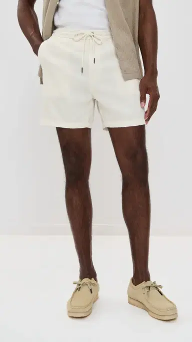 RAILS Archer Drawstring Shorts 6 Ecru | Thumbnail 2 RAILS Archer Drawstring Shorts 6 Ecru | Thumbnail 2