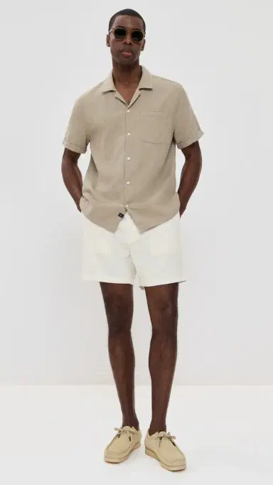 RAILS Archer Drawstring Shorts 6 Ecru | Thumbnail 5 RAILS Archer Drawstring Shorts 6 Ecru | Thumbnail 5