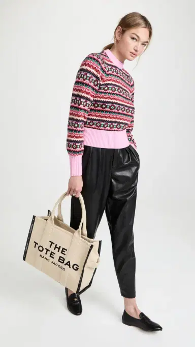 Marc Jacobs The Jacquard Large Tote Bag Warm Sand One Size | Thumbnail 3 Marc Jacobs The Jacquard Large Tote Bag Warm Sand One Size | Thumbnail 3
