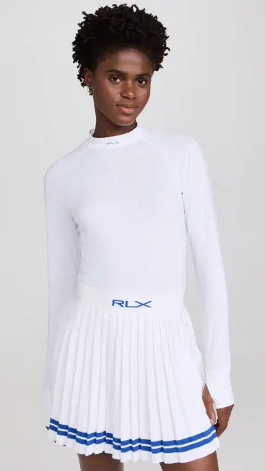 RLX Ralph Lauren Recycled Peached Airflow Long Sleeve Base Layer Ceramic White L | Thumbnail 2 RLX Ralph Lauren Recycled Peached Airflow Long Sleeve Base Layer Ceramic White L | Thumbnail 2