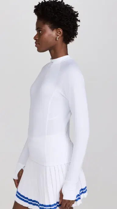 RLX Ralph Lauren Recycled Peached Airflow Long Sleeve Base Layer Ceramic White L | Thumbnail 4 RLX Ralph Lauren Recycled Peached Airflow Long Sleeve Base Layer Ceramic White L | Thumbnail 4