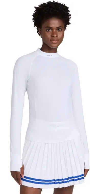 RLX Ralph Lauren Recycled Peached Airflow Long Sleeve Base Layer Ceramic White L | Thumbnail 1 RLX Ralph Lauren Recycled Peached Airflow Long Sleeve Base Layer Ceramic White L | Thumbnail 1