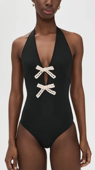 Sea Kendall Crochet Halter One Piece Black | Thumbnail 2 Sea Kendall Crochet Halter One Piece Black | Thumbnail 2