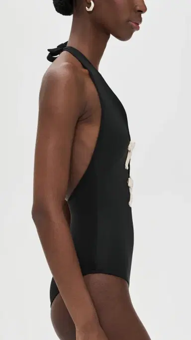Sea Kendall Crochet Halter One Piece Black | Thumbnail 4 Sea Kendall Crochet Halter One Piece Black | Thumbnail 4