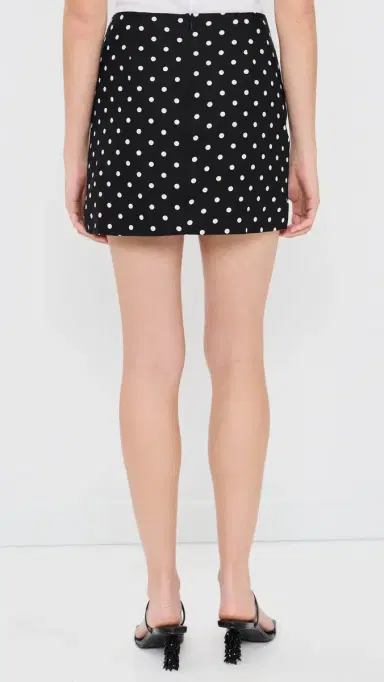 WAYF Elle Mini Skirt Black Polka Dot | Thumbnail 3 WAYF Elle Mini Skirt Black Polka Dot | Thumbnail 3