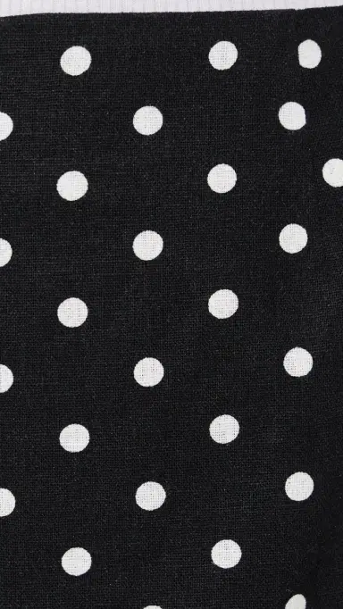 WAYF Elle Mini Skirt Black Polka Dot | Thumbnail 6 WAYF Elle Mini Skirt Black Polka Dot | Thumbnail 6