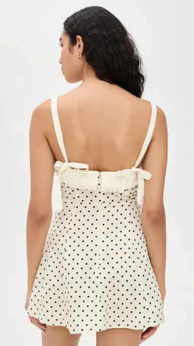 For Love & Lemons Minnie Dot Mini Dress Red | Thumbnail 3 For Love & Lemons Minnie Dot Mini Dress Red | Thumbnail 3