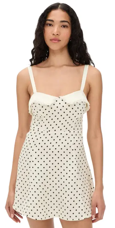 For Love & Lemons Minnie Dot Mini Dress Red | Thumbnail 1 For Love & Lemons Minnie Dot Mini Dress Red | Thumbnail 1