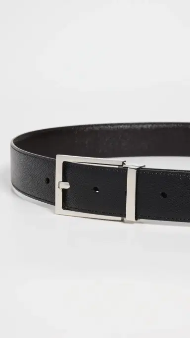 FERRAGAMO Saddle Stamp Reversible Belt Nero/Hickory | Thumbnail 4 FERRAGAMO Saddle Stamp Reversible Belt Nero/Hickory | Thumbnail 4