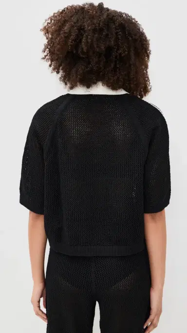 adidas Crochet Polo Black | Thumbnail 3 adidas Crochet Polo Black | Thumbnail 3