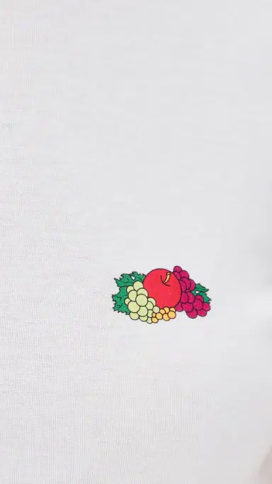 Hommegirls Homme Girls x Fruit of The oom Baby Tee With Double Logo White w/ Fruit Clusters | Thumbnail 6 Hommegirls Homme Girls x Fruit of The oom Baby Tee With Double Logo White w/ Fruit Clusters | Thumbnail 6