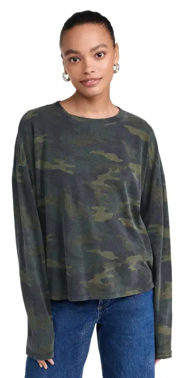 ASKK NY Printed Long Sleeve Top Camo | Thumbnail 1 ASKK NY Printed Long Sleeve Top Camo | Thumbnail 1