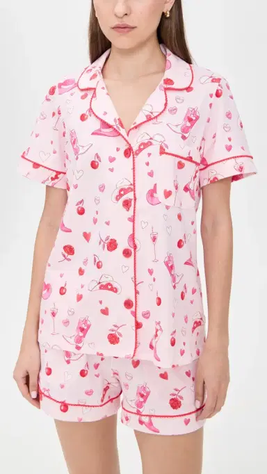 BedHead PJs Giddy Up Galentine Short Pajama Set Giddy Up Galentine | Thumbnail 2 BedHead PJs Giddy Up Galentine Short Pajama Set Giddy Up Galentine | Thumbnail 2