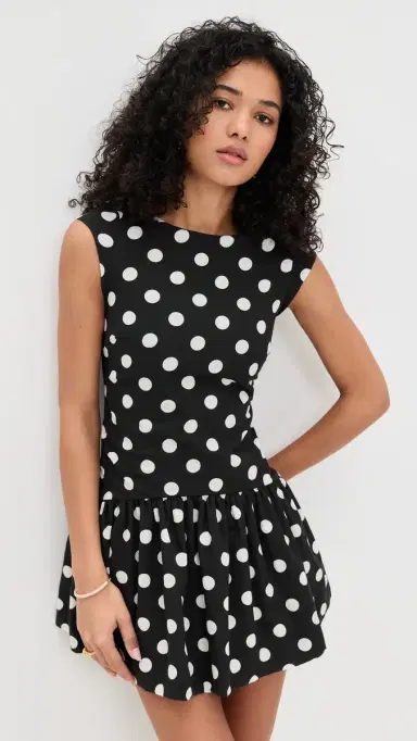 Peixoto Sophia Mini Dress Black/White Polka Dots | Thumbnail 2 Peixoto Sophia Mini Dress Black/White Polka Dots | Thumbnail 2