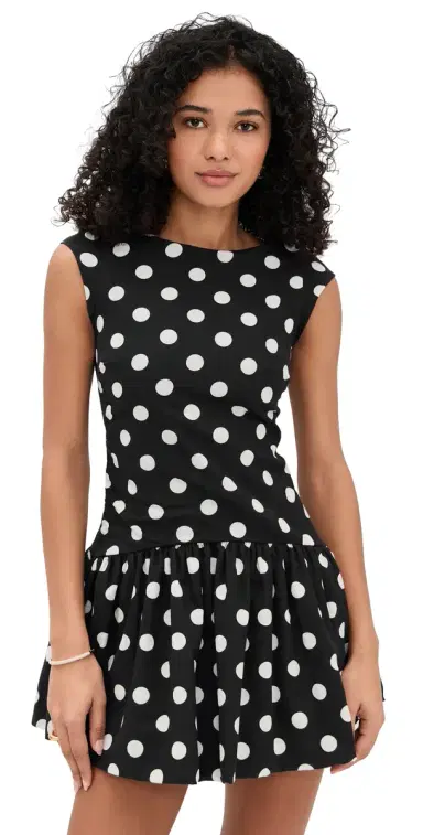Peixoto Sophia Mini Dress Black/White Polka Dots | Thumbnail 1 Peixoto Sophia Mini Dress Black/White Polka Dots | Thumbnail 1