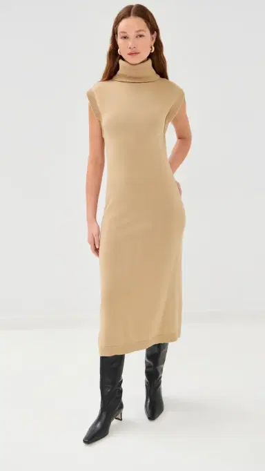 SIMKHAI Turtleneck Dress ight Camel | Thumbnail 2 SIMKHAI Turtleneck Dress ight Camel | Thumbnail 2