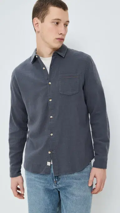 Marine Layer Classic tretch elvage Shirt India Ink | Thumbnail 2 Marine Layer Classic tretch elvage Shirt India Ink | Thumbnail 2