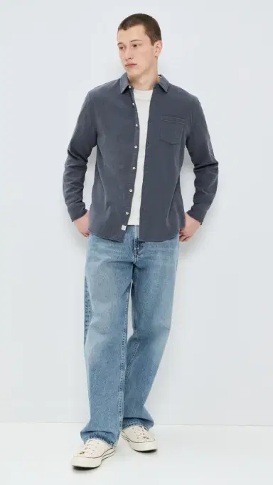 Marine Layer Classic tretch elvage Shirt India Ink | Thumbnail 5 Marine Layer Classic tretch elvage Shirt India Ink | Thumbnail 5