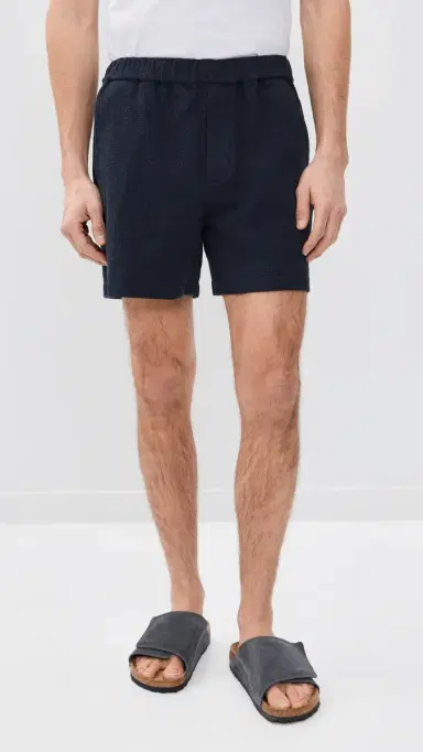 FRAME Open Weave Shorts 5 Dark Navy | Thumbnail 3 FRAME Open Weave Shorts 5 Dark Navy | Thumbnail 3