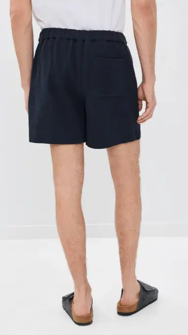 FRAME Open Weave Shorts 5 Dark Navy | Thumbnail 4 FRAME Open Weave Shorts 5 Dark Navy | Thumbnail 4