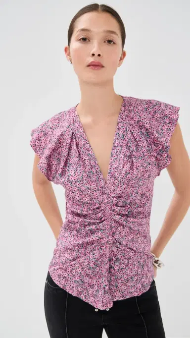 Isabel Marant Lonea Top Pink | Thumbnail 2 Isabel Marant Lonea Top Pink | Thumbnail 2