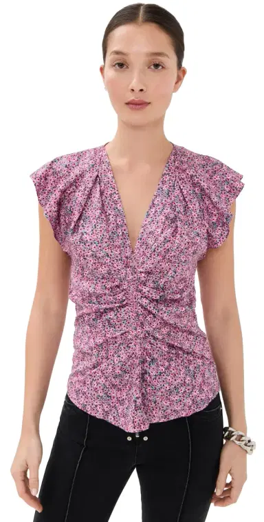 Isabel Marant Lonea Top Pink | Thumbnail 1 Isabel Marant Lonea Top Pink | Thumbnail 1