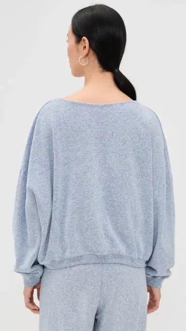 American Vintage Cluway Sweatshirt Antarctique Chine | Thumbnail 3 American Vintage Cluway Sweatshirt Antarctique Chine | Thumbnail 3