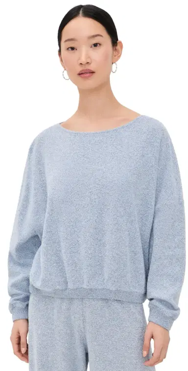 American Vintage Cluway Sweatshirt Antarctique Chine | Thumbnail 1 American Vintage Cluway Sweatshirt Antarctique Chine | Thumbnail 1