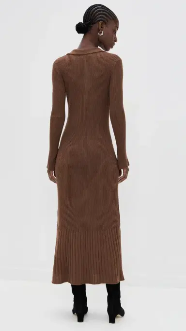 o.p.t o. p.t Nicole Dress Chocolate Brown S | Thumbnail 3 o.p.t o. p.t Nicole Dress Chocolate Brown S | Thumbnail 3