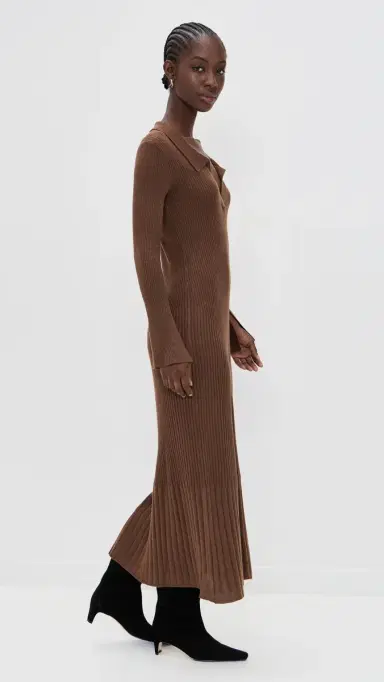 o.p.t o. p.t Nicole Dress Chocolate Brown S | Thumbnail 4 o.p.t o. p.t Nicole Dress Chocolate Brown S | Thumbnail 4