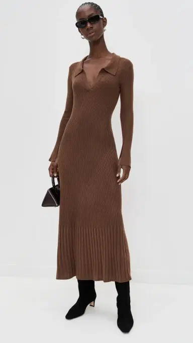 o.p.t o. p.t Nicole Dress Chocolate Brown S | Thumbnail 5 o.p.t o. p.t Nicole Dress Chocolate Brown S | Thumbnail 5