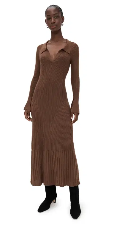 o.p.t o. p.t Nicole Dress Chocolate Brown S | Thumbnail 1 o.p.t o. p.t Nicole Dress Chocolate Brown S | Thumbnail 1