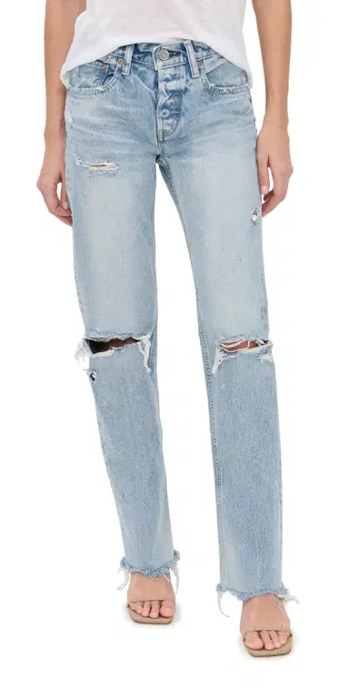 MOUSSY VINTAGE Odessa Straight Low Jeans Light Blue | Thumbnail 1 MOUSSY VINTAGE Odessa Straight Low Jeans Light Blue | Thumbnail 1