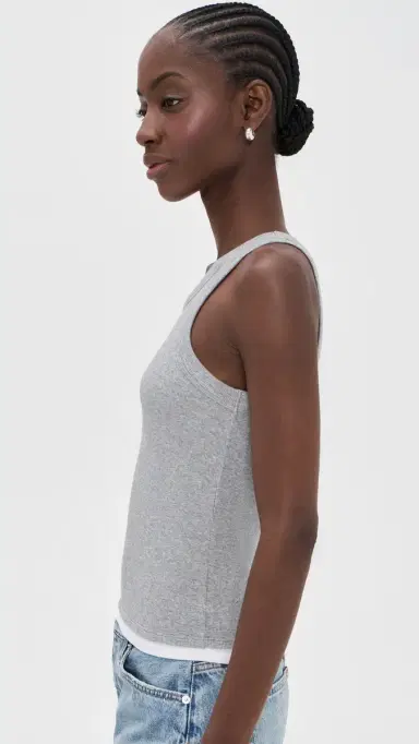 Velvet Orion Tank Top Heather Grey/White | Thumbnail 4 Velvet Orion Tank Top Heather Grey/White | Thumbnail 4