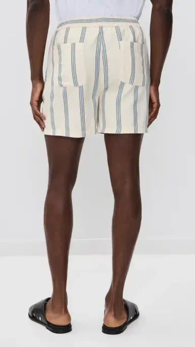 Les Deux Lawson Stripe Shorts 5 Eggnog White | Thumbnail 3 Les Deux Lawson Stripe Shorts 5 Eggnog White | Thumbnail 3