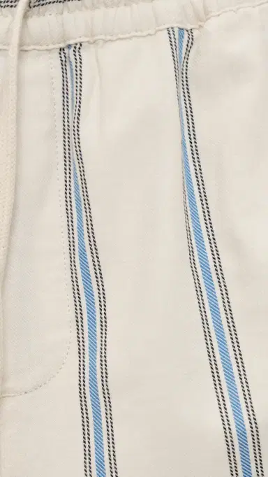 Les Deux Lawson Stripe Shorts 5 Eggnog White | Thumbnail 6 Les Deux Lawson Stripe Shorts 5 Eggnog White | Thumbnail 6